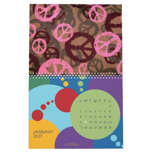 Retro-2010-agenda Kalender (Jan 2027)