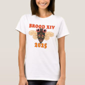Retro 2025 Brood XIV Cicada Vrouwen Shirt (Voorkant)