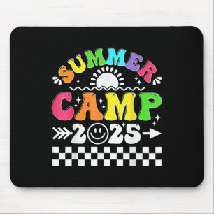 Retro 2025 Zomer Kamp Vakantie Kampeerder Matching Muismat