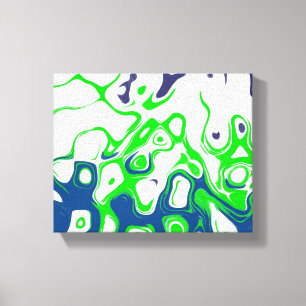 Retro 2059 abstracte ontwerpkunst canvas afdruk