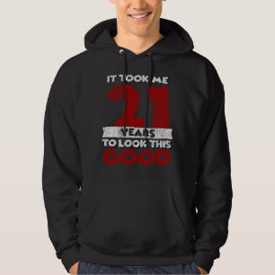 Retro 21 Jaar Oude Grappige 21e Verjaardagscadeau Hoodie