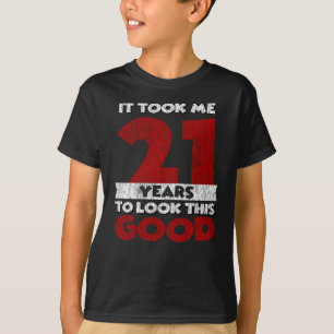Retro 21 Jaar Oude Grappige 21e Verjaardagscadeau T-shirt