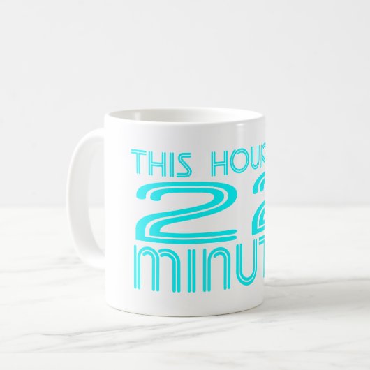 Retro - 22 minuten koffiemok (Voorkant links)