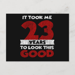 Retro 23 Jaar Oude Grappige 23e Verjaardagscadeau Briefkaart