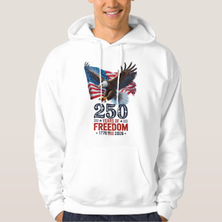 Retro 250 Jaar Vrijheid USA Patriottisch 4 Juli Hoodie