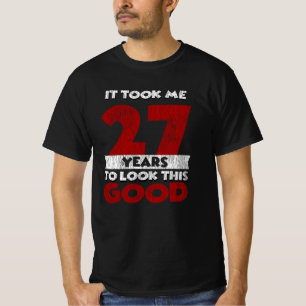 Retro 27 Jaar Oud Funny 27e Verjaardagscadeau T-shirt
