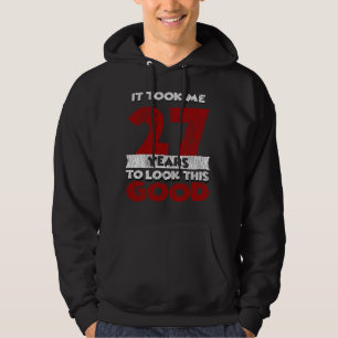 Retro 27 Jaar Oude Grappige 27e Verjaardagscadeau Hoodie