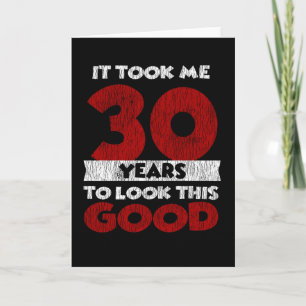 Retro 30 Jaar Oude Grappige 30e Verjaardagscadeau Kaart