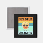 Retro 30 Stud 70 Muffin Shirt Stud Muffin Shirt Va Magneet (Voorkant / Achterkant)