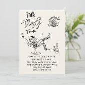 Retro 30e Koe Meisje Praat 30 met mij Verjaardag Kaart (Staand voorkant)