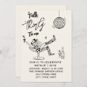 Retro 30e Koe Meisje Praat 30 met mij Verjaardag Kaart (Voorkant / Achterkant)