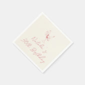 Retro 30e Roze Hand getrokken Milestone Fun Verjaa Servet (Hoek)