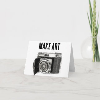 Retro 35mm Film Camera Fotograaf Kunsttekening Kaart