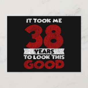 Retro 38 Jaar Oude Grappige 38e Verjaardagscadeau Briefkaart