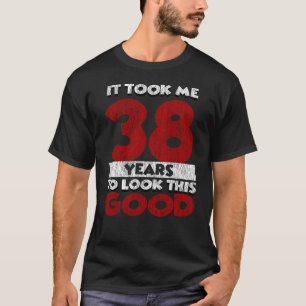 Retro 38 Jaar Oude Grappige 38e Verjaardagscadeau T-shirt