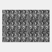 Retro 3D wervelt  patroonontwerp Inpakpapier Vel (Voorkant)