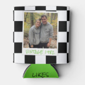 Retro 40th Birthday  1982 Checker Blikjeskoeler (Voorkant)