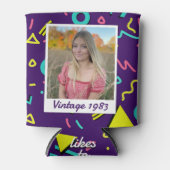 Retro 40th Birthday  1983 Foto Blikjeskoeler (Voorkant)