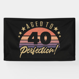 Retro 40th Birthday Humor Spandoek