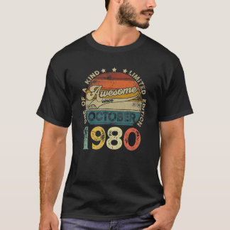 Retro 41 jaar oud 41st Retro Octo T-shirt
