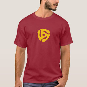 Retro 45-recordadapter t-shirt