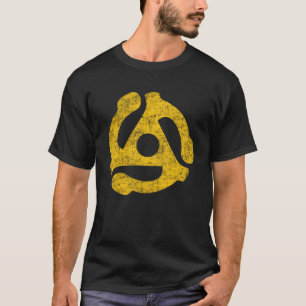 Retro 45 RPM Adapter Vinyl Records Verzamelen T-shirt
