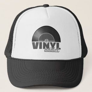 Retro 45 RPM Vinyl Addict Trucker Hat –  Re Pet