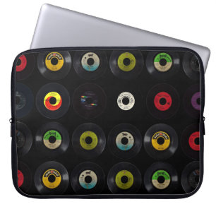 Retro 45 vinylrecords Laptop Sleeve