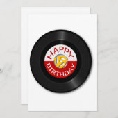 Retro 45RMP-record met adapter Feestdagenkaart (Voorkant / Achterkant)