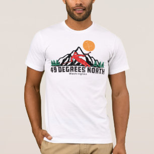 Retro 49 graden Noord Ski T-shirt