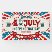 Retro 4 juli Banner (Horizontaal)