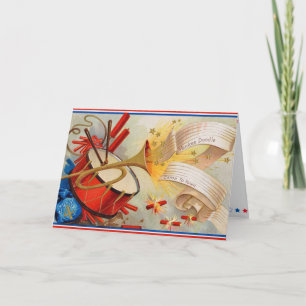 Retro 4 juli-kaart kaart