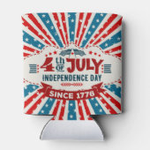 Retro 4 juli Koelbox Blikjeskoeler (Achterkant)