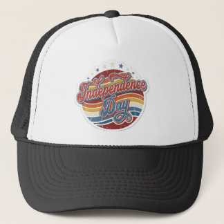 Retro 4 juli Onafhankelijkheidsdag Trucker Hoed Pet
