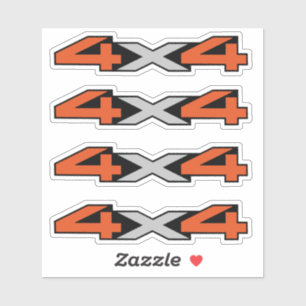 Retro 4x4 sticker