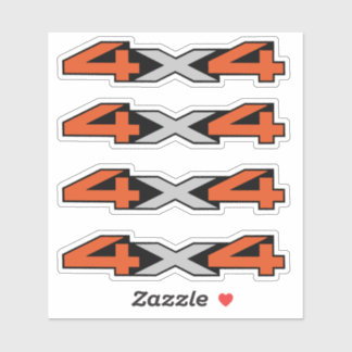 Retro 4x4 sticker