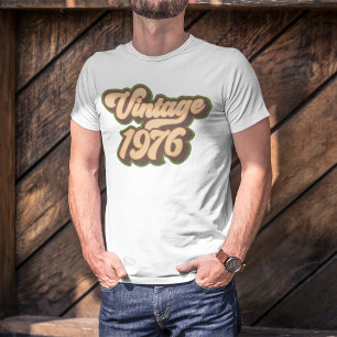 Rétro 50 ans Anniversaire Vintage 1976 T-shirt