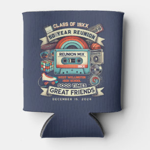 Retro 50 jaar High School Reunion 70's - Cassette Blikjeskoeler