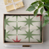 Retro 50 kerst atoomStar-patroon Tissuepapier (Geschenk)