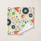 Retro 50's 60's  Mode patroon Bad Handdoek (Wasdoekje)