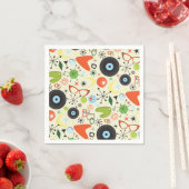 Retro 50's 60's  Mode Pattern Party Servet (Insitu)