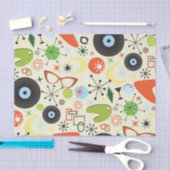 Retro 50's 60's  Mode Pattern Party Tissuepapier (Craft)