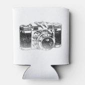 Retro 50's camera blikjeskoeler (Achterkant)