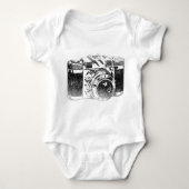Retro 50's camera romper (Voorkant)