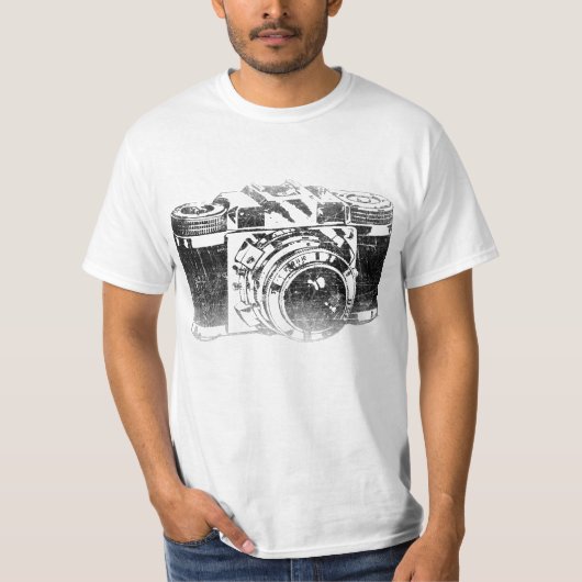 Retro 50's camera t-shirt (Voorkant)