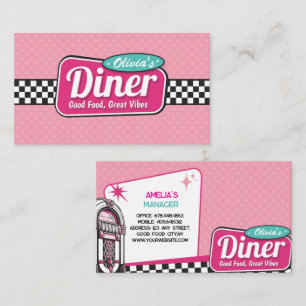 Retro 50s Diner Lekker eten geweldige sfeer Visitekaartje