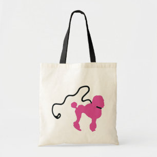 Retro 50's Feelt Roze Roedel & Leash Tote Bag