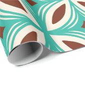 Retro 50s Hawaïaans patroon Cadeaupapier (Rol Hoek)