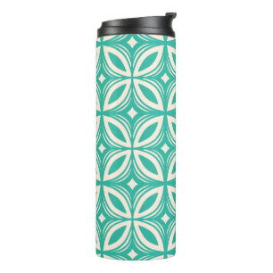 Retro 50s Hawaïaans patroon Thermosbeker