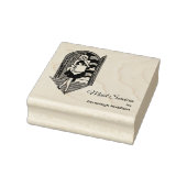 Retro 50's Lady Cleaning Services Rubberstempel (Stempel)